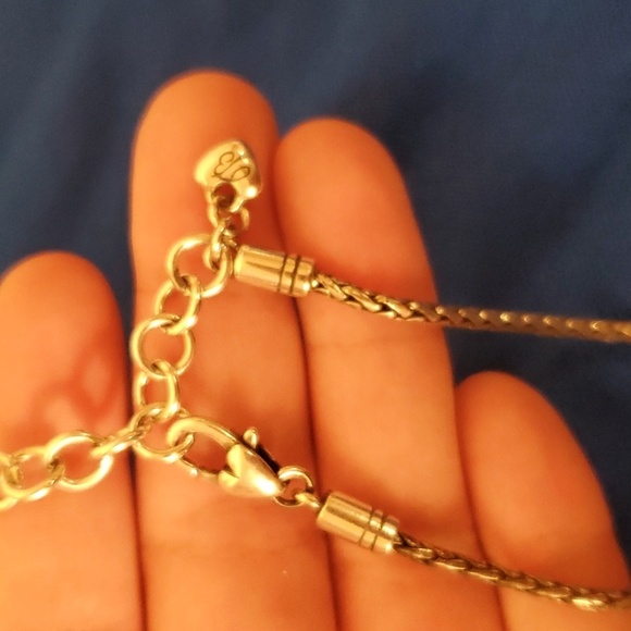 Rare retired Brighton pink La Vie silver cross necklace - Picture 4 of 7